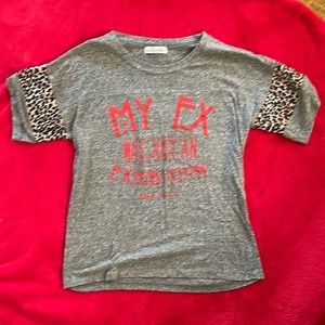 Cute “my ex was just an exhibition” size small